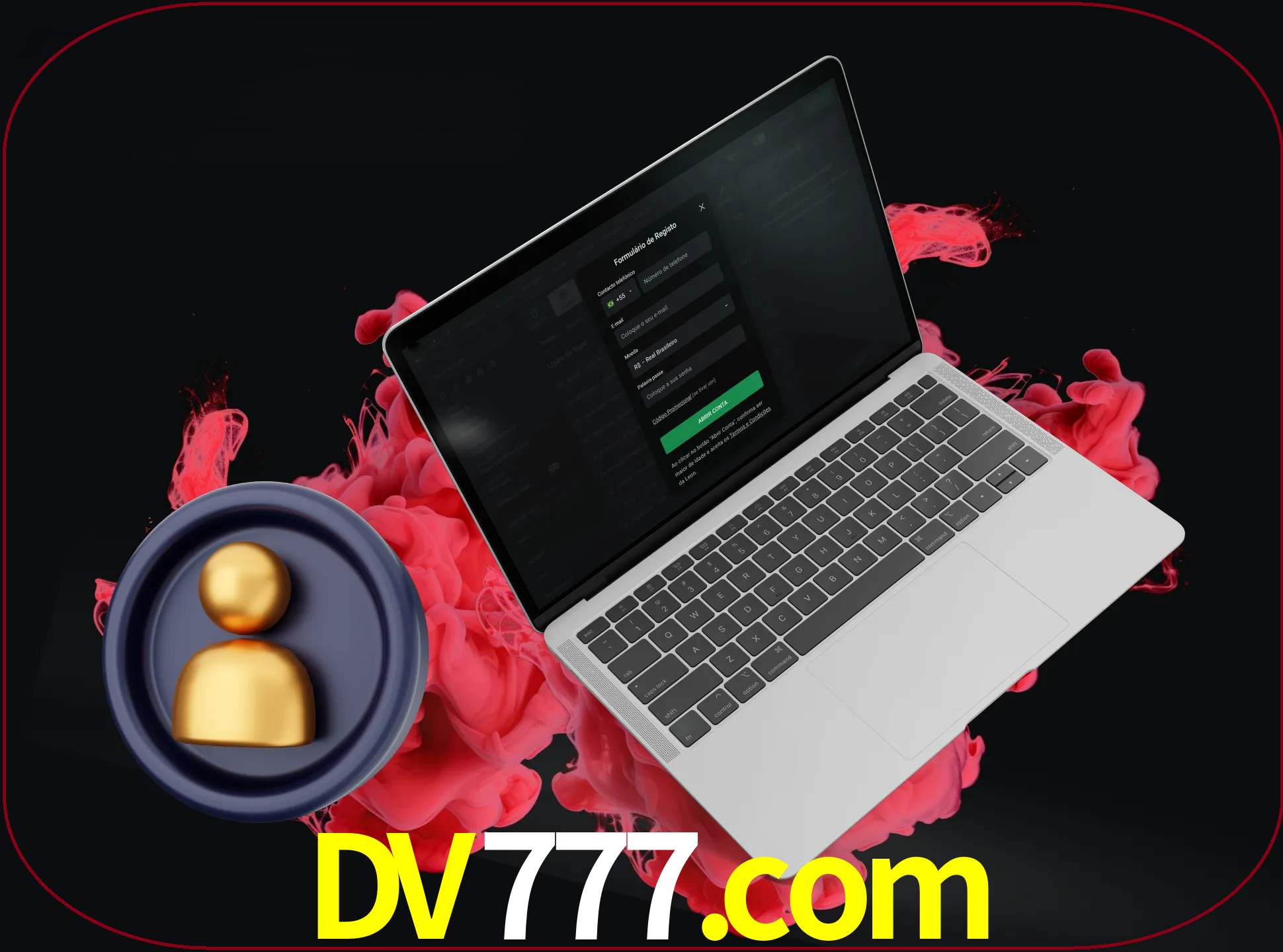 No cabeçalho do site dv777, clique no botão que o levará a um formulário especial onde terá de introduzir as suas informações actuais.