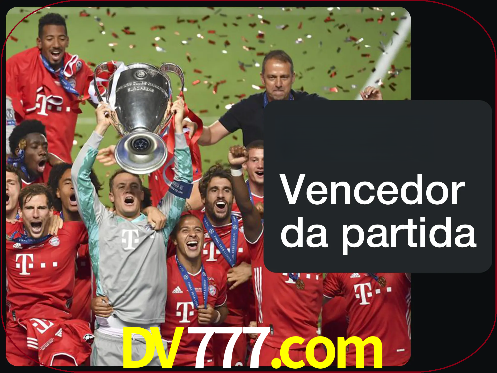 Aposte no vencedor e ganhe uma grande quantia de dinheiro.