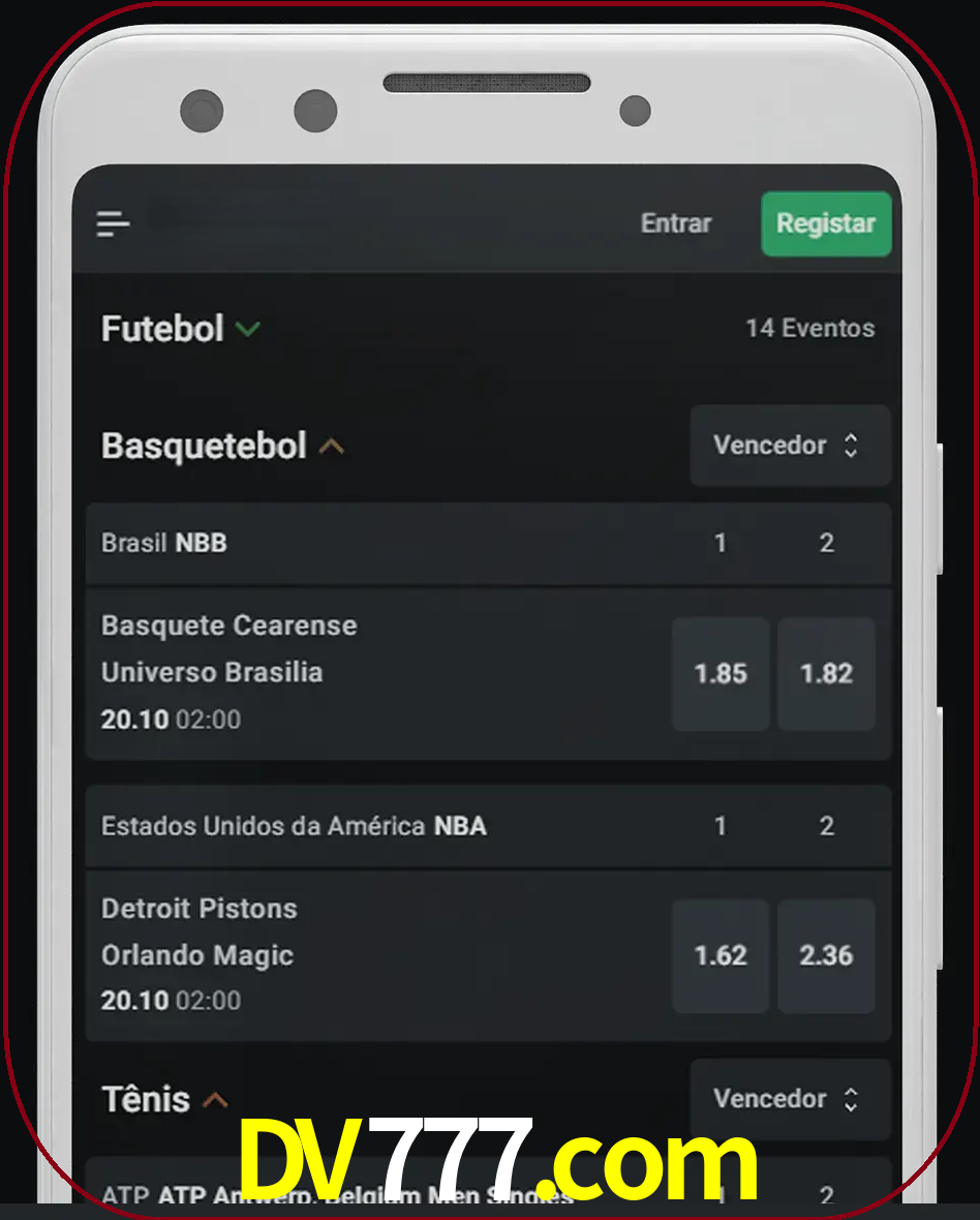 Aposte e assista aos esportes em formato ao vivo.