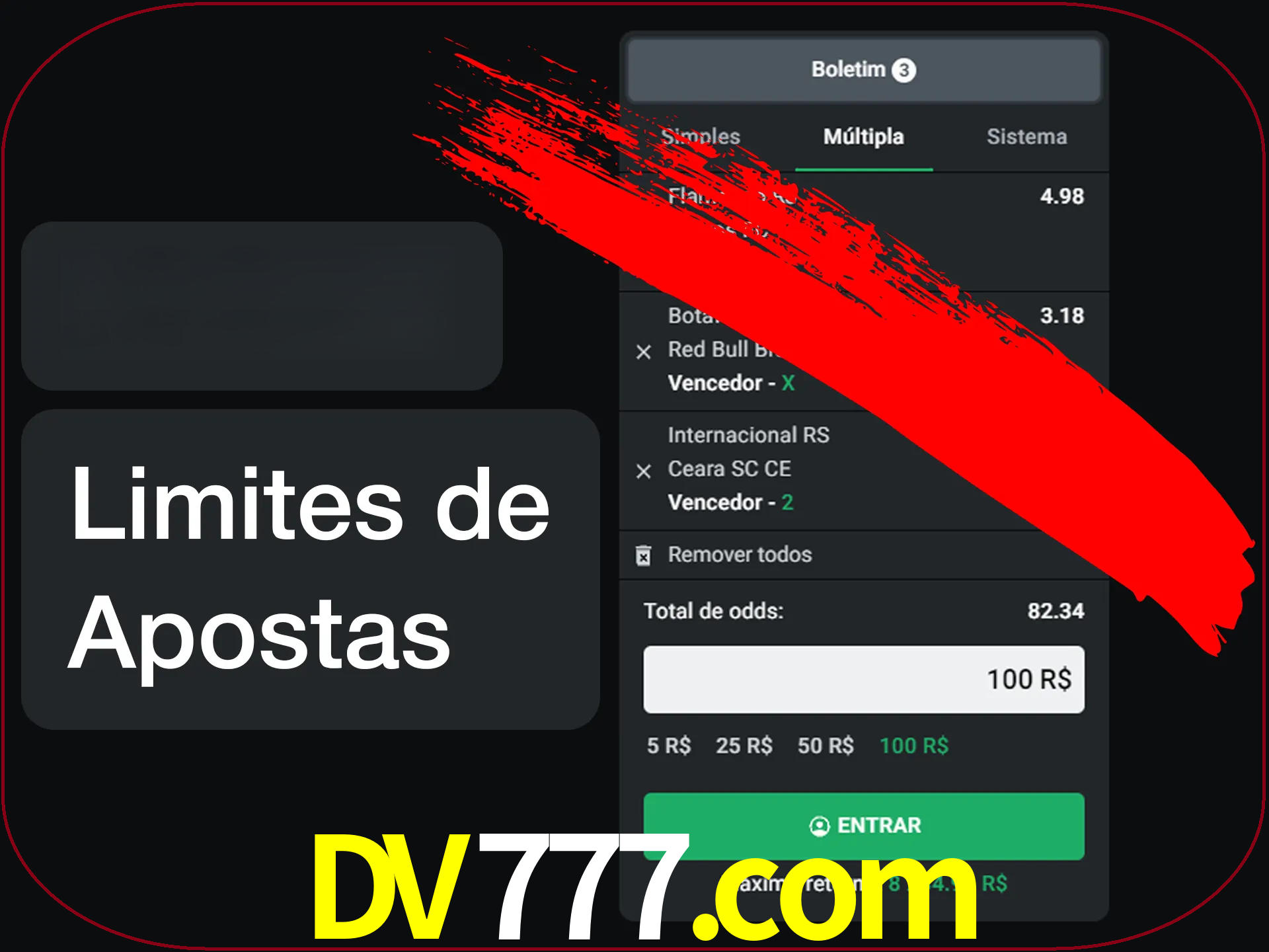 Não faça apostas loucas.
